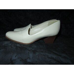Laura Scott Dreamer Brazilian leather low block heel pumps size 9.5